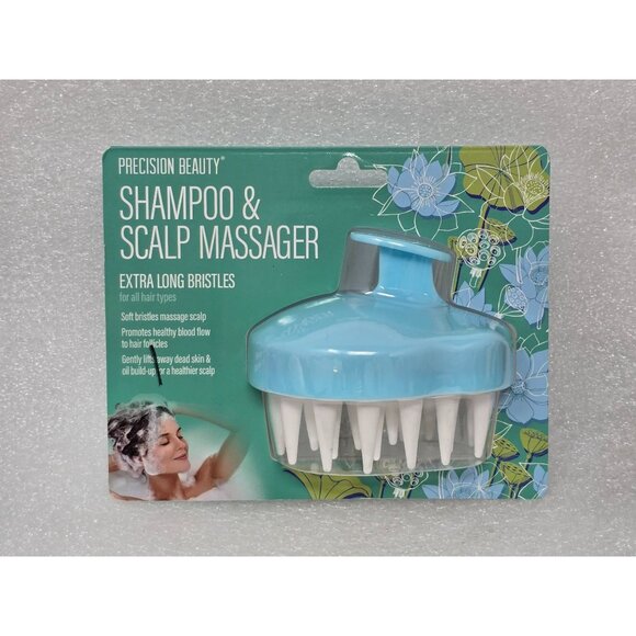 Precision Beauty Shampoo & Scalp Massager With Extra Long Bristles - Picture 1 of 2